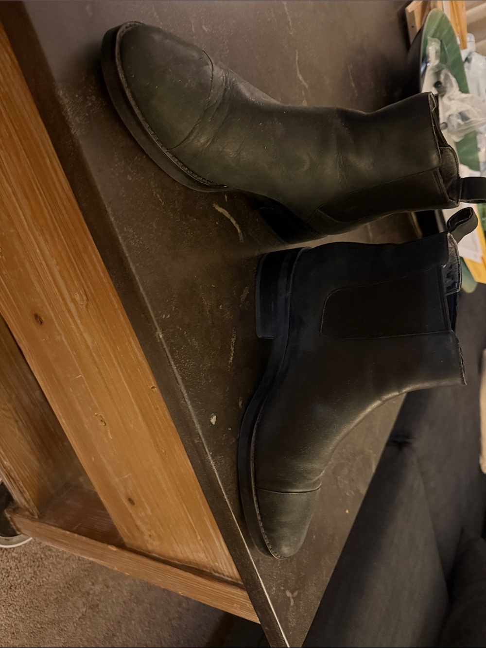 Cole Haan Black Leather Chelsea Boots